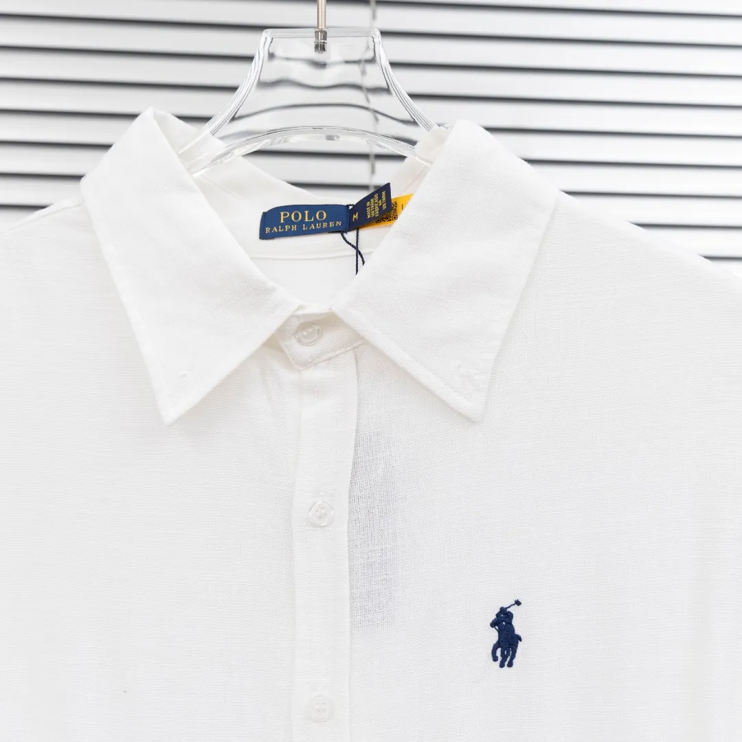 P280 top version (different currencies) You can scan the code to enter the official website Style: Ralph Lauren POLO linen old money style embroidered long shirt POLO Color: Picture color Size: S-L Fabric: Linen Accessories: A full set of customized accessories No gender distinction, the same style for men and women